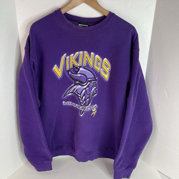 Vintage Minnesota Vikings Crewneck Sweatshirt, XL, Pro Player, Logo Graphic - Picture 1 of 8